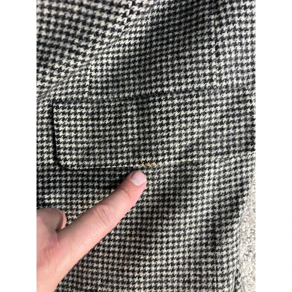 Vtg Brooks Brothers Mens 100% Camelhair Houndstooth Blazer USA Gorp *Read
